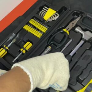 Kit Jogo Ferramentas 248 Peças Maleta Serviço Gerais Soquetes Chaves Combinada Luva Pigmentada