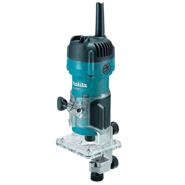 Kit Tupia Manual 6mm 530 Watts M3700B Makita e Conjunto de 12 Fresas e Maleta - Imagem 2