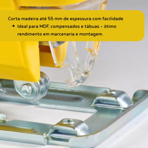 Serra Tico Tico VONDER Profissional Motor TTV 400W - 3000 GPM - Corta Madeira Alumínio e Aço - 220 V - Imagem 4