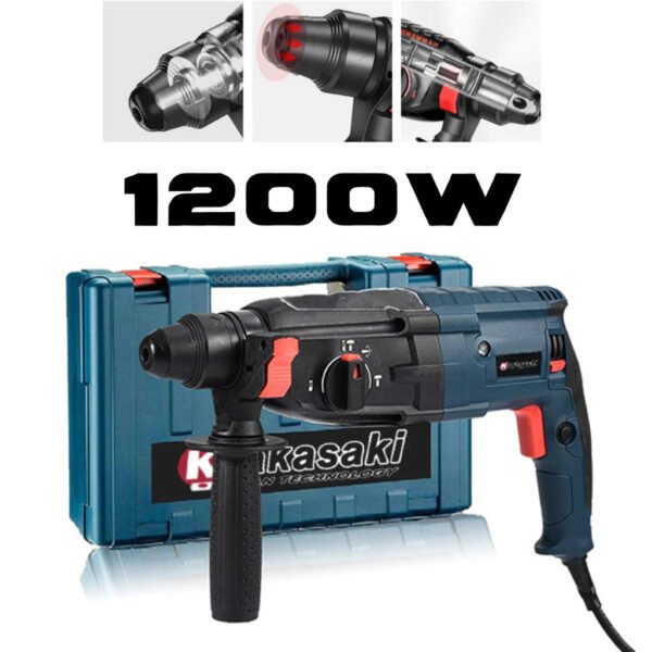 Martelete Rotativo Rompedor 1200w 12Pçs Furadeira De Impacto Promoção Barato Envio imediato - Imagem 2