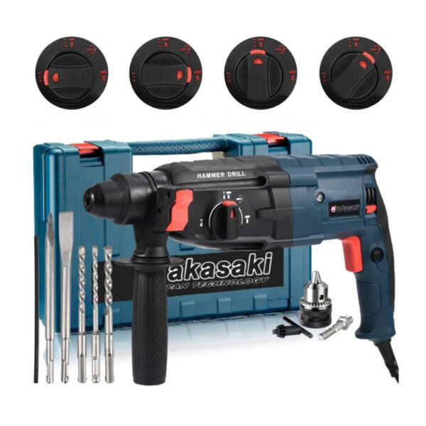 Martelete Rotativo Rompedor 1200w 12Pçs Furadeira De Impacto Promoção Barato Envio imediato - Imagem 3