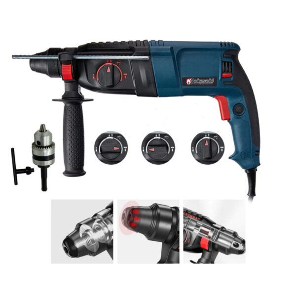 Martelete Rotativo Rompedor 1200w 12Pçs Furadeira De Impacto Promoção Barato Envio imediato - Imagem 4