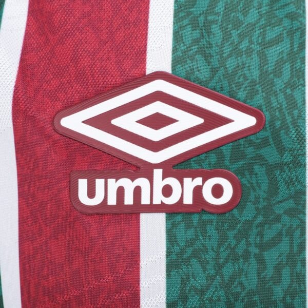 Camisa Fluminense I 24/25 s/n Torcedor Umbro Masculina - Verde+Branco - Imagem 4