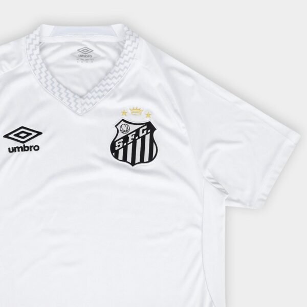 Camisa Santos I 25/26 s/n Torcedor Umbro Masculina - Branco+Cinza - Imagem 8