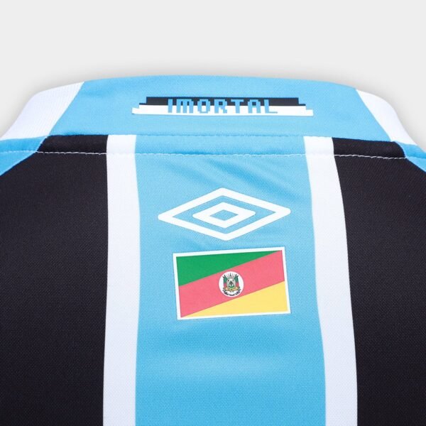 Camisa Grêmio I 25/26 Torcedor Umbro Masculina - Azul+Preto - Imagem 7
