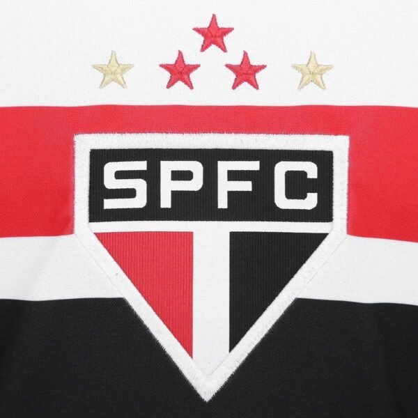 Camisa Manga Longa São Paulo I 25/26 s/n New Balance - Branco+Vermelho - Imagem 3
