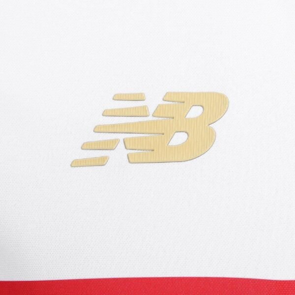 Camisa Manga Longa São Paulo I 25/26 s/n New Balance - Branco+Vermelho - Imagem 4