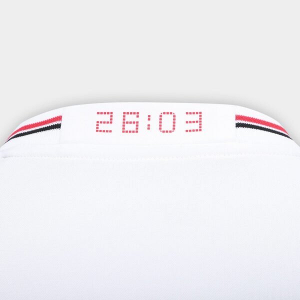 Camisa Manga Longa São Paulo I 25/26 s/n New Balance - Branco+Vermelho - Imagem 8