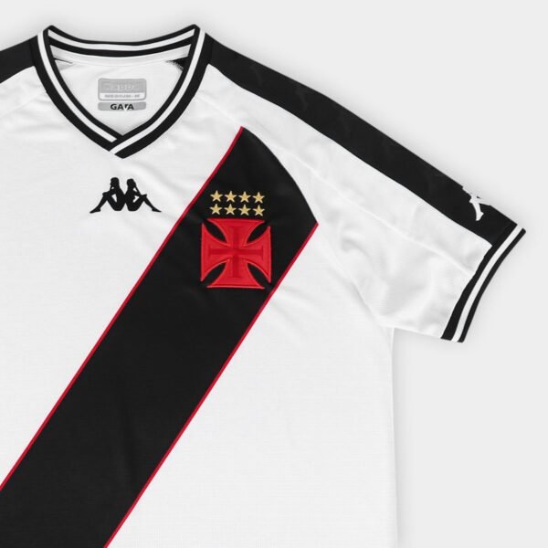 Camisa Vasco II 24/25 s/n° Jogador Kappa Masculina - Branco+Preto - Imagem 4