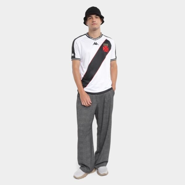 Camisa Vasco II 24/25 s/n° Jogador Kappa Masculina - Branco+Preto - Imagem 8