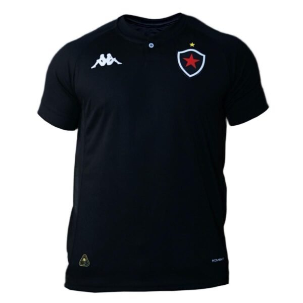 Camisa Botafogo Paraíba Kappa 2025 Uniforme 1 Torcedor - Masculino - Preto