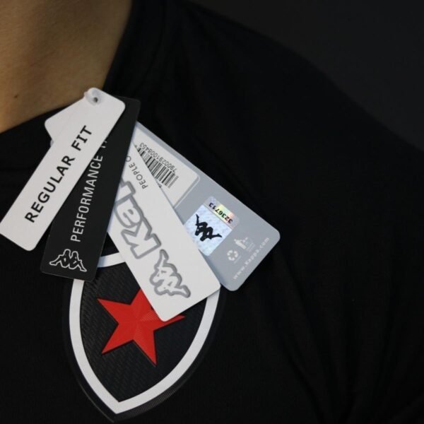 Camisa Botafogo Paraíba Kappa 2025 Uniforme 1 Torcedor - Masculino - Preto - Imagem 4