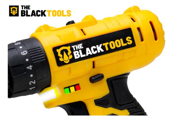 Parafusadeira E Furadeira De Impacto 3/8 The Black Tools Tb21-pz Com 2 Baterias E Acessorios - Imagem 3