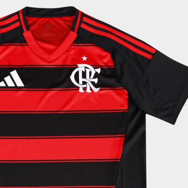 Camisa Flamengo I 25/26 s/n Torcedor Adidas Masculina - Preto - Imagem 7
