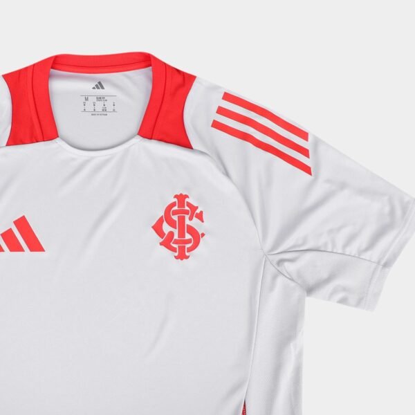 Camisa Internacional 25/26 Treino Adidas Masculina - Cinza - Imagem 6