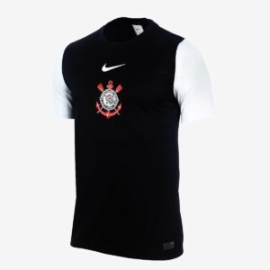 Camisa Nike Corinthians II 2025/26 Fã Masculina - Preto+Branco