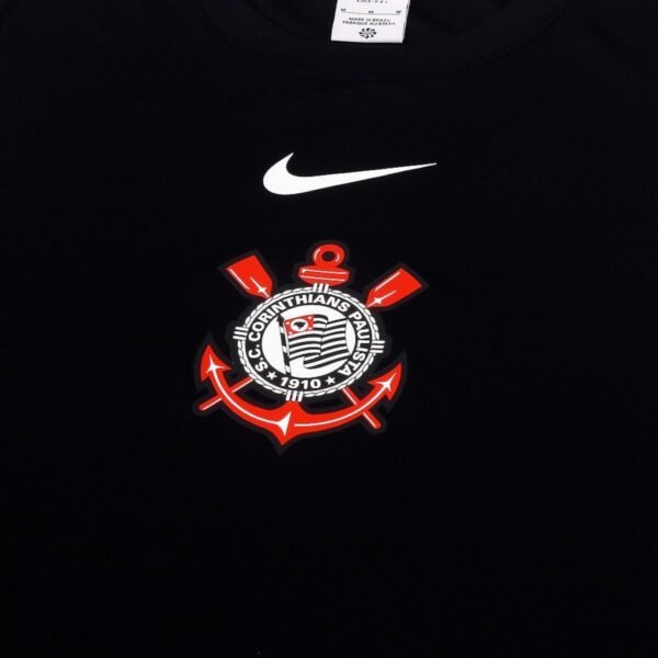 Camisa Nike Corinthians II 2025/26 Fã Masculina - Preto+Branco - Imagem 3